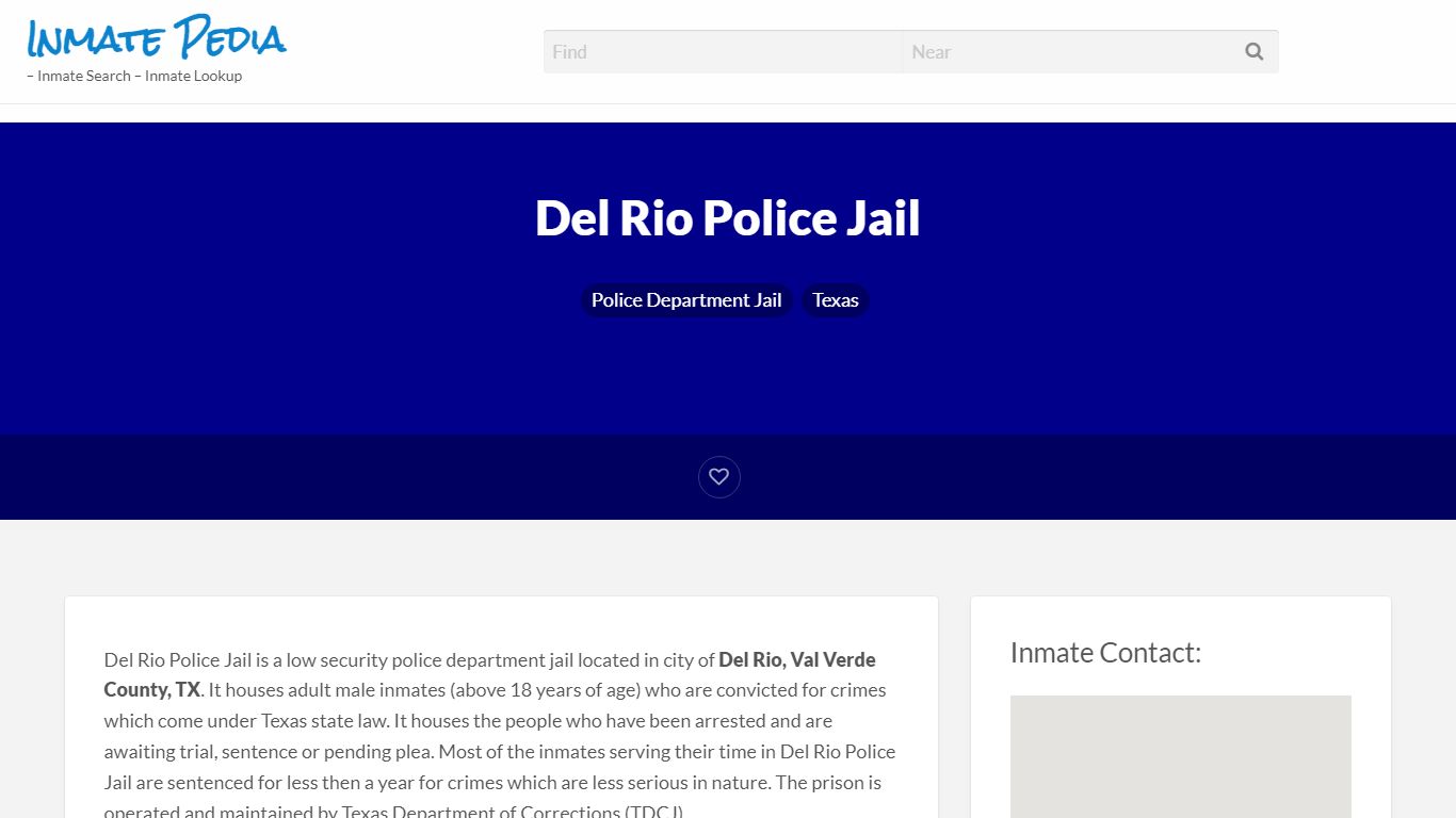 Del Rio Police Jail – Inmate Pedia – Inmate Search ...